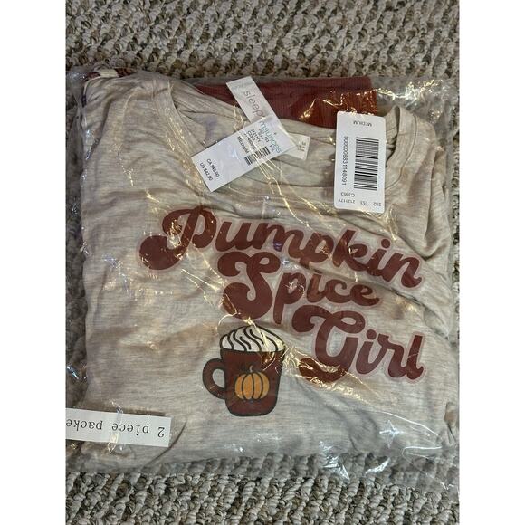 Maurice’s Pumpkin Spice Pajama Set Size Medium - Picture 2 of 4